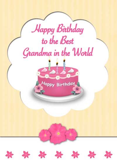 birthday cards for grandma free printable