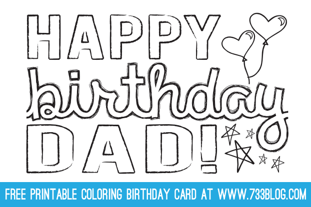 printable birthday cards for dad